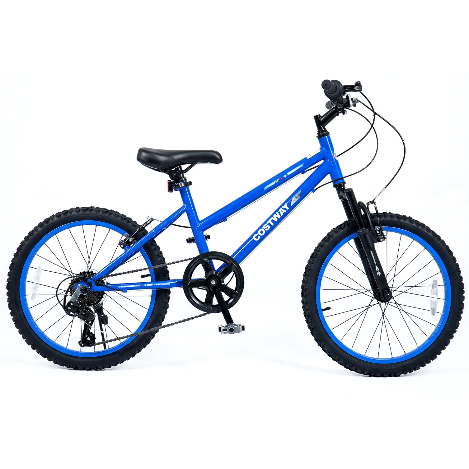 20 Inch Kids Mountain Bike, 7 Speed, Suspension Fork, Blue Kids Bike at Gallery Canada