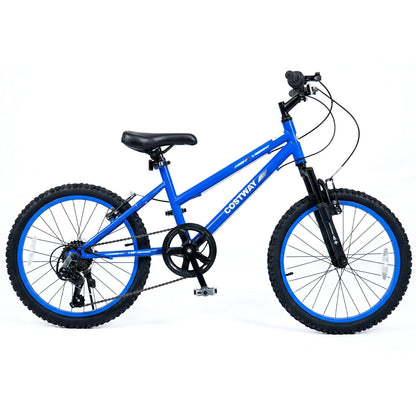 20 Inch Kids Mountain Bike, 7 Speed, Suspension Fork, Blue Kids Bike at Gallery Canada
