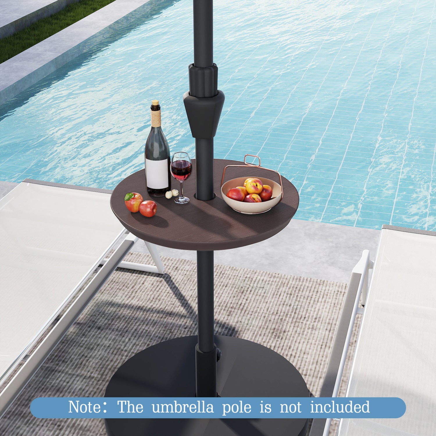 20 Inch Adjustable Outdoor Umbrella Table, 2 Sizes Patio Umbrella Pole Outdoor Umbrella Bases at Gallery Canada
