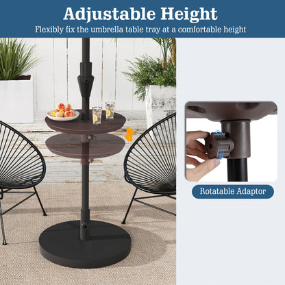 20 Inch Adjustable Outdoor Umbrella Table, 2 Sizes Patio Umbrella Pole Outdoor Umbrella Bases at Gallery Canada