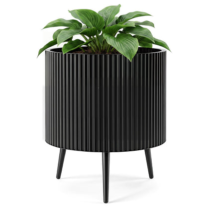 20 Inch Plant Pot With Stand, Tapered Legs