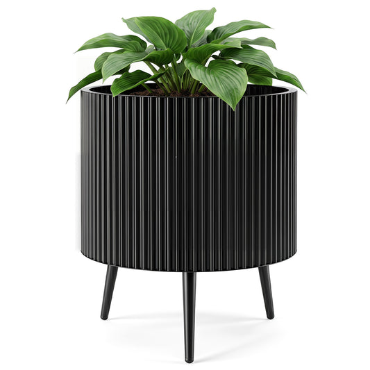 20 Inch Plant Pot With Stand, Tapered Legs