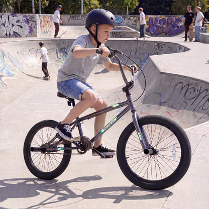 20 Inch Trick Bicycle with 360 Degree Steering and Adjustable Seat for Kids and Teens, Black Kids Bike at Gallery Canada