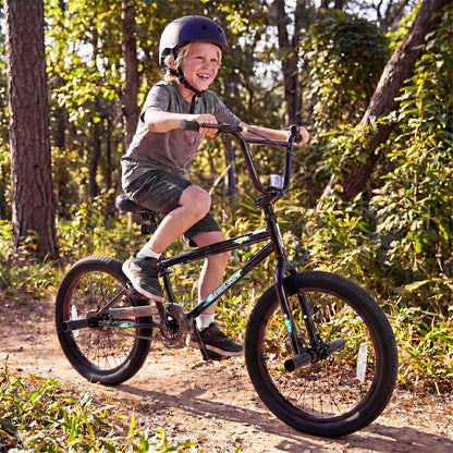 20 Inch Trick Bicycle with 360 Degree Steering and Adjustable Seat for Kids and Teens, Black Kids Bike at Gallery Canada