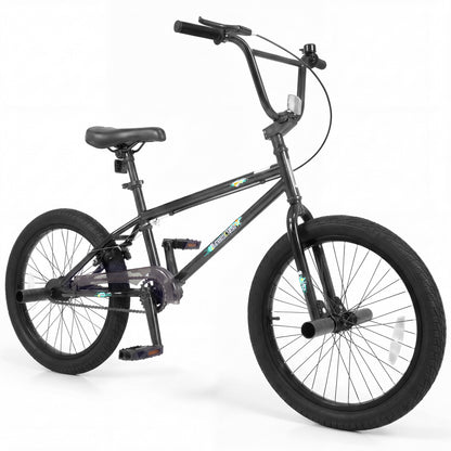 20 Inch Trick Bicycle with 360 Degree Steering and Adjustable Seat for Kids and Teens, Black Kids Bike Black at Gallery Canada