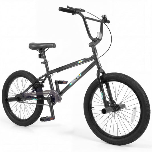 20 Inch Trick Bicycle with 360 Degree Steering and Adjustable Seat for Kids and Teens, Black Kids Bike Black at Gallery Canada
