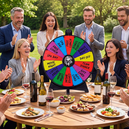 20 Inches 14 Slots Spin Wheel, Blackboard Marker, Multicolor Game Room at Gallery Canada
