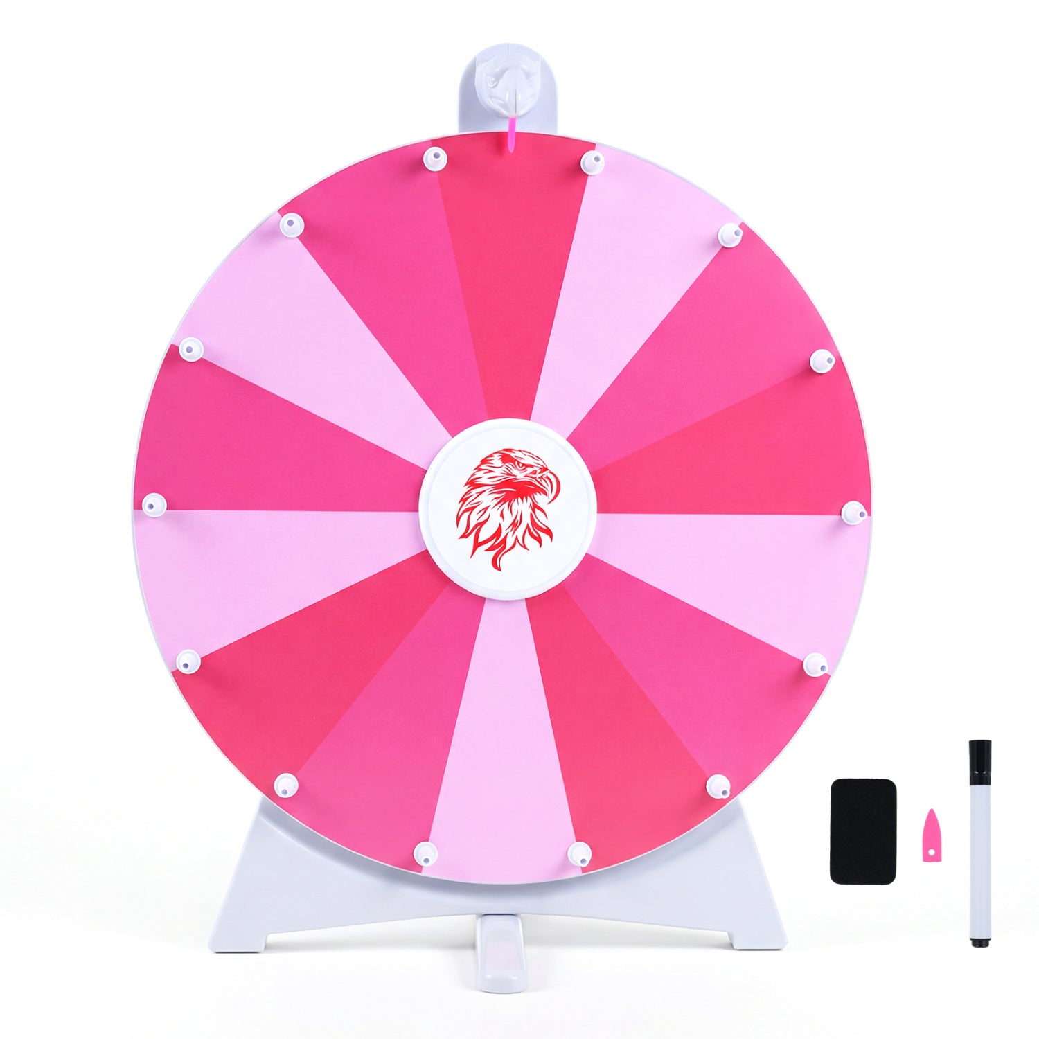 20 Inches 14 Slots Spin Wheel, Blackboard Marker, Pink Game Room at Gallery Canada