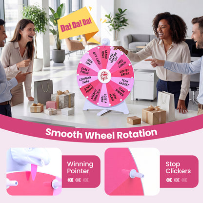 20 Inches 14 Slots Spin Wheel, Blackboard Marker, Pink Game Room at Gallery Canada