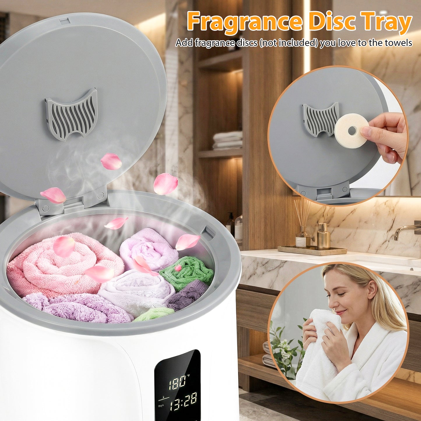 20 L Large Blanket Towel Warmer, 3 Heat Levels, White Dryers at Gallery Canada