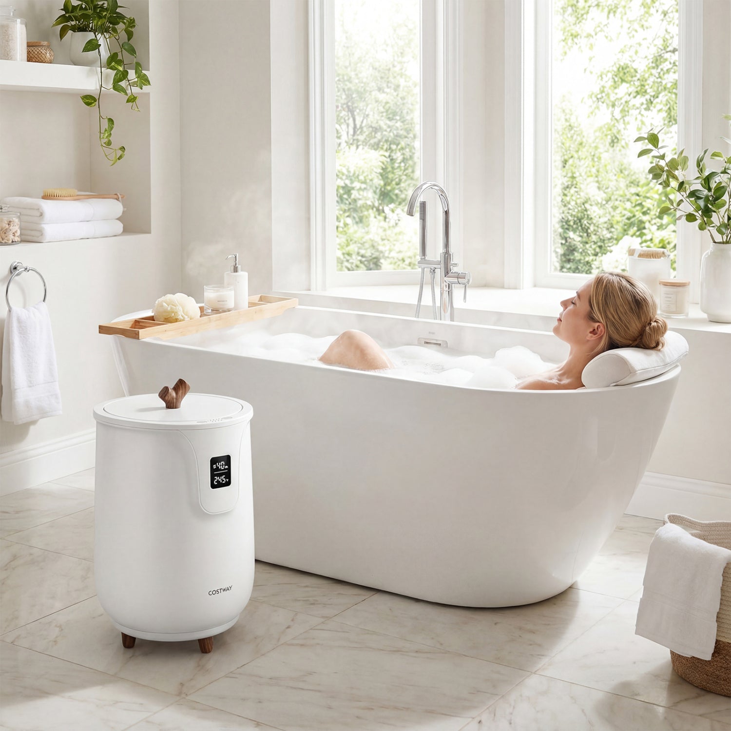 20 L Large Blanket And Towel Warmer, 3 Heat Levels, White Dryers at Gallery Canada