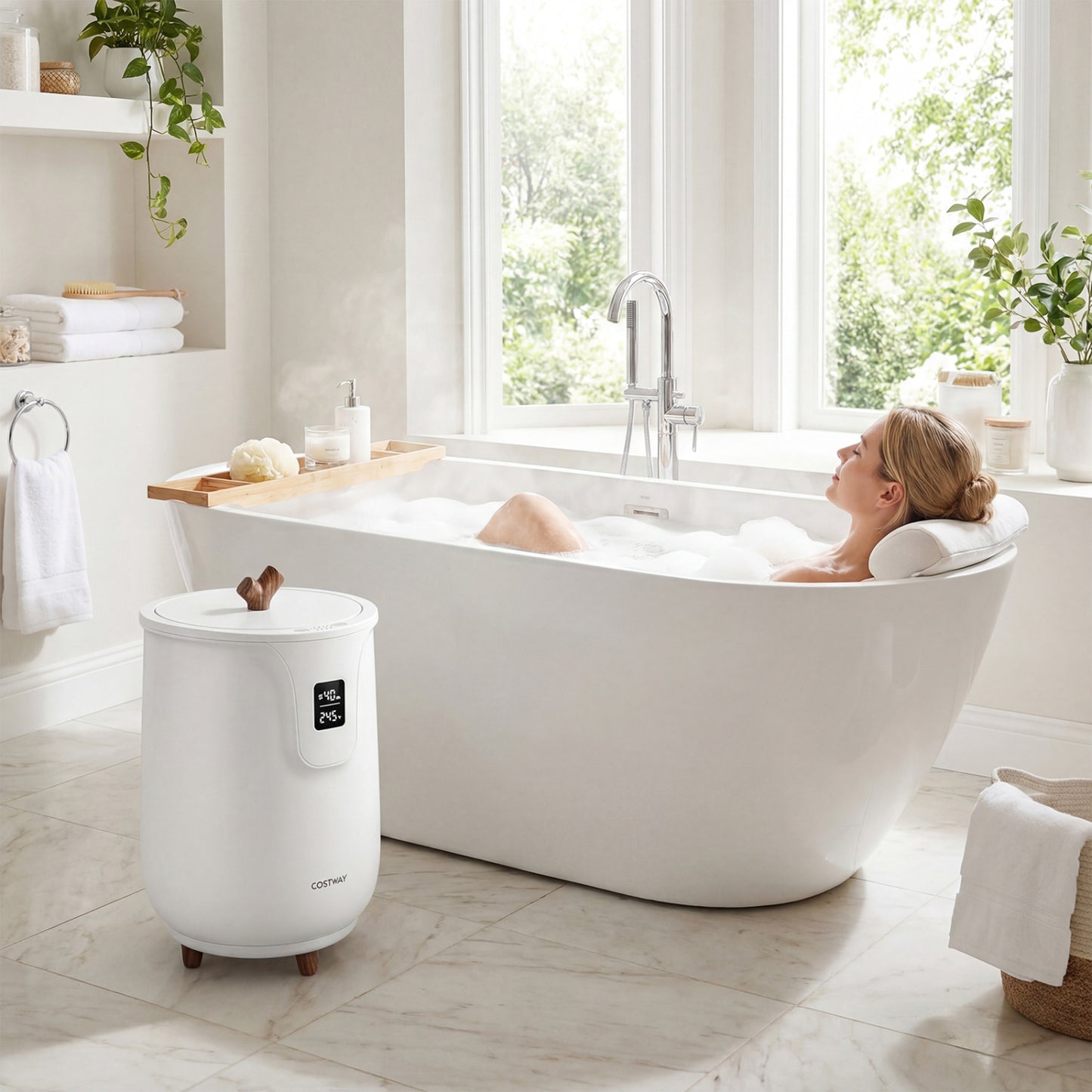 20 L Large Blanket And Towel Warmer, 3 Heat Levels, White Dryers at Gallery Canada