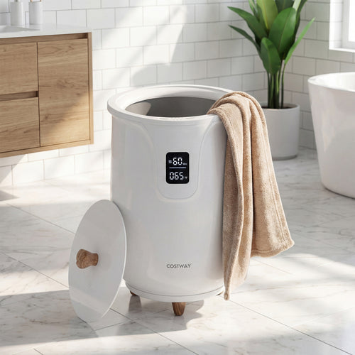 20 L Large Blanket And Towel Warmer, 3 Heat Levels, White