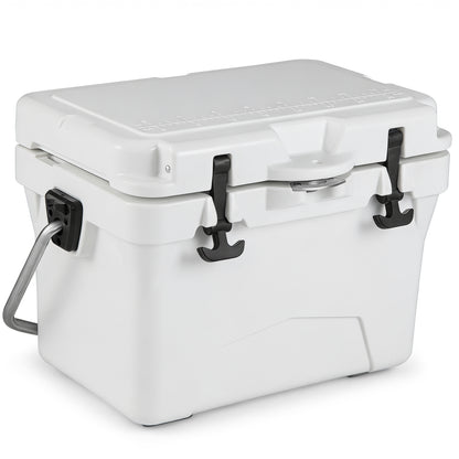 20 Quart Portable Hard Cooler, Built-In Ruler And Bottle, White Coolers at Gallery Canada