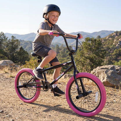 20" Kids Trick Bicycle, 360 Steering, Adjustable Seat, Pink Kids Bike at Gallery Canada