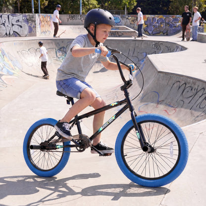 20" Trick Bicycle, 360 Degree Steering, Adjustable Seat, Navy Kids Bike at Gallery Canada