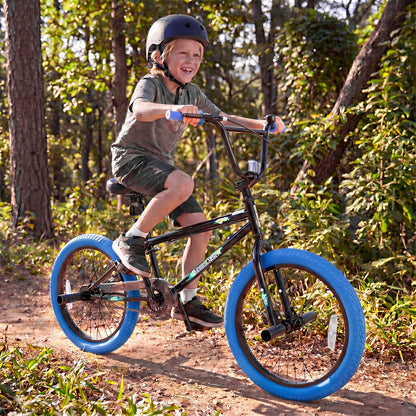 20" Trick Bicycle, 360 Degree Steering, Adjustable Seat, Navy Kids Bike at Gallery Canada
