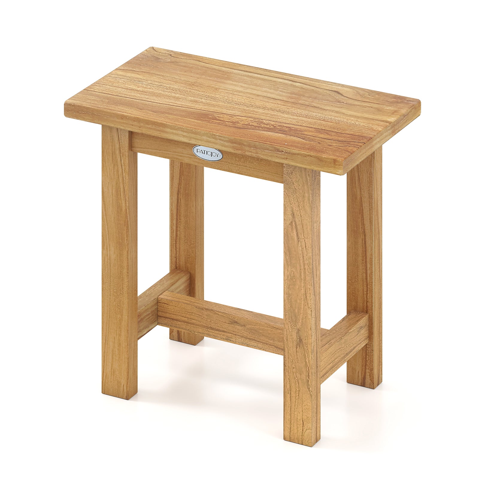 20 inch Teak Shower Bench Waterproof Shower Stool for Shaving Legs, Natural Bath Safety at Gallery Canada