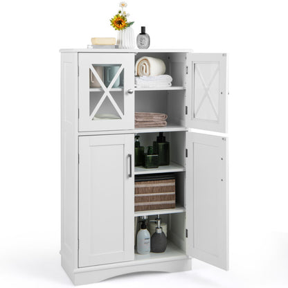 5-Piece Bathroom Suite, Toilet Cabinet, Bidet, Sink, Floor Cabinet, Dryer, White Floor Cabinets at Gallery Canada