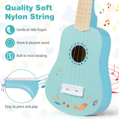21 Inch Ukulele Guitar for Kids with Basswood Body for 3+ Years Old Guitar & Strings at Gallery Canada