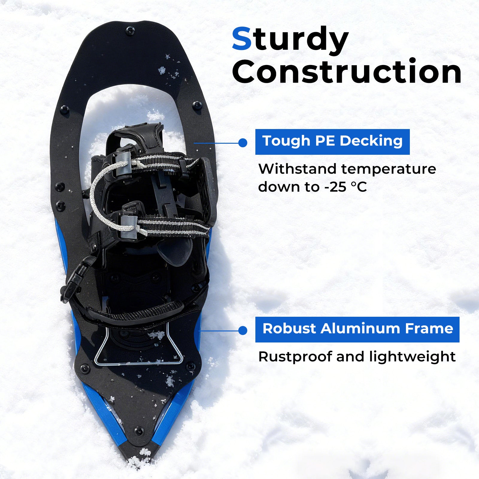 21” Snowshoes with Trekking Poles, Blue Winter Sports & Activities at Gallery Canada