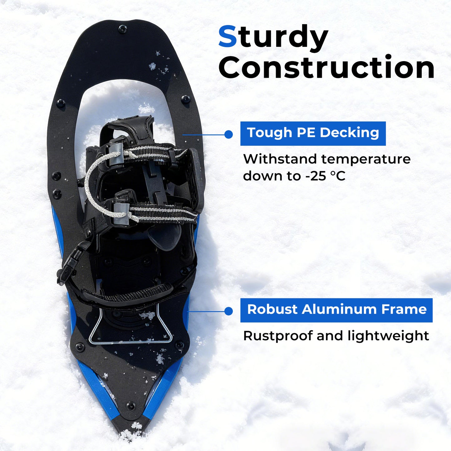 21” Snowshoes with Trekking Poles, Blue Winter Sports & Activities at Gallery Canada