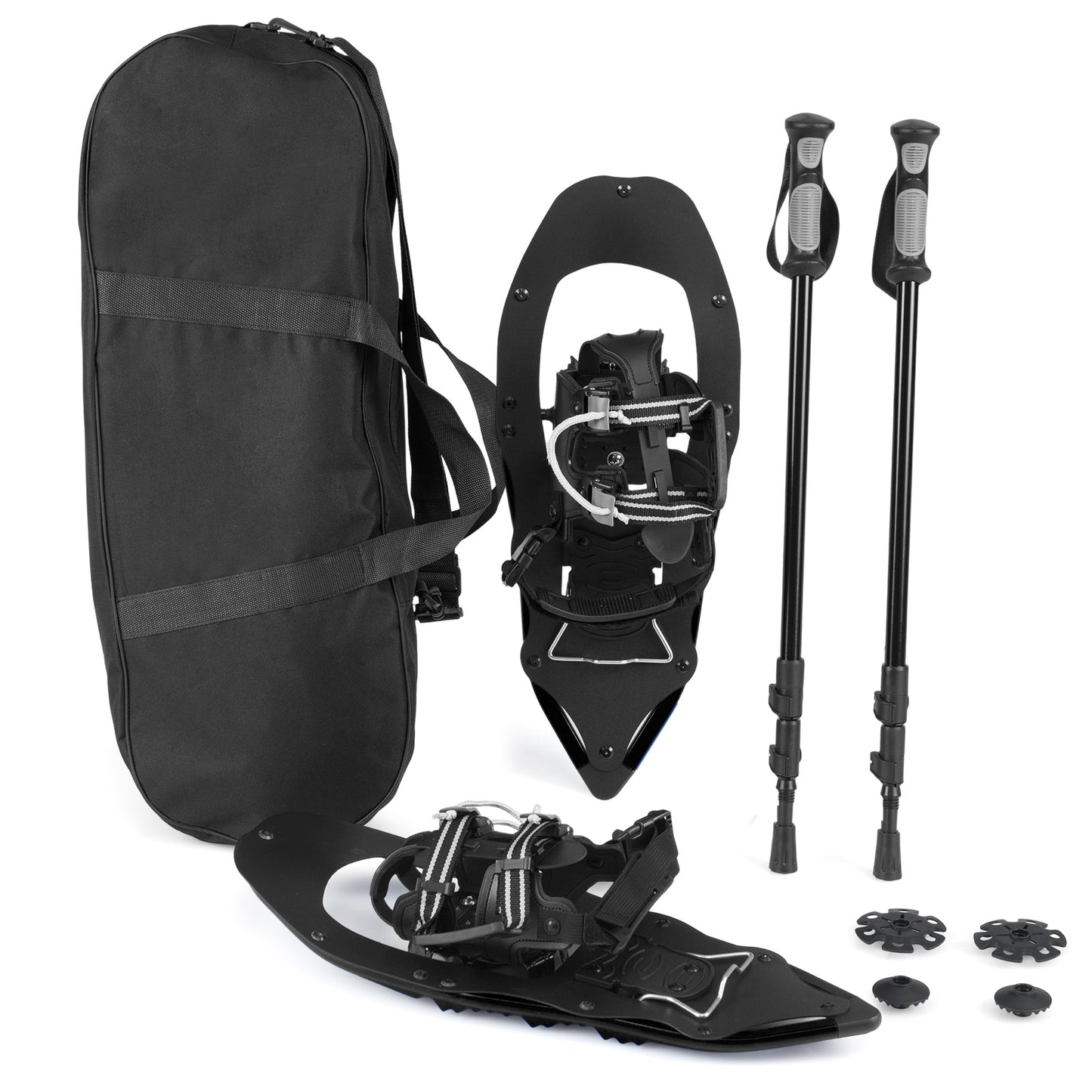 21" Snowshoes With Trekking Poles, Black Winter Sports & Activities Black at Gallery Canada