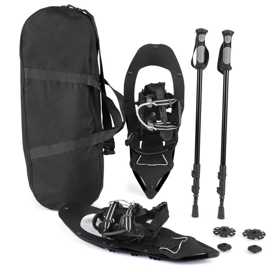 21" Snowshoes With Trekking Poles, Black Winter Sports & Activities Black at Gallery Canada