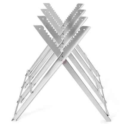 220 lbs Heavy Duty Portable Foldable Steel Sawhorse, Silver Garden Tools at Gallery Canada