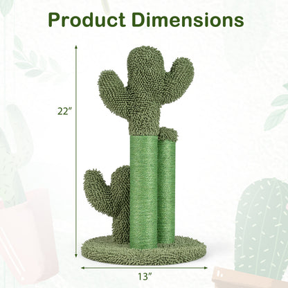 22 Inch Cat Scratching Post, Natural Sisal Rope, Green Cat Trees Condos & Scratchers at Gallery Canada