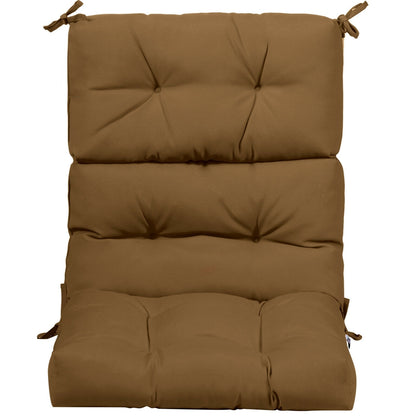 22 x 44 Inch Tufted Outdoor Patio Chair Pad, Brown Outdoor Furniture Accessories at Gallery Canada