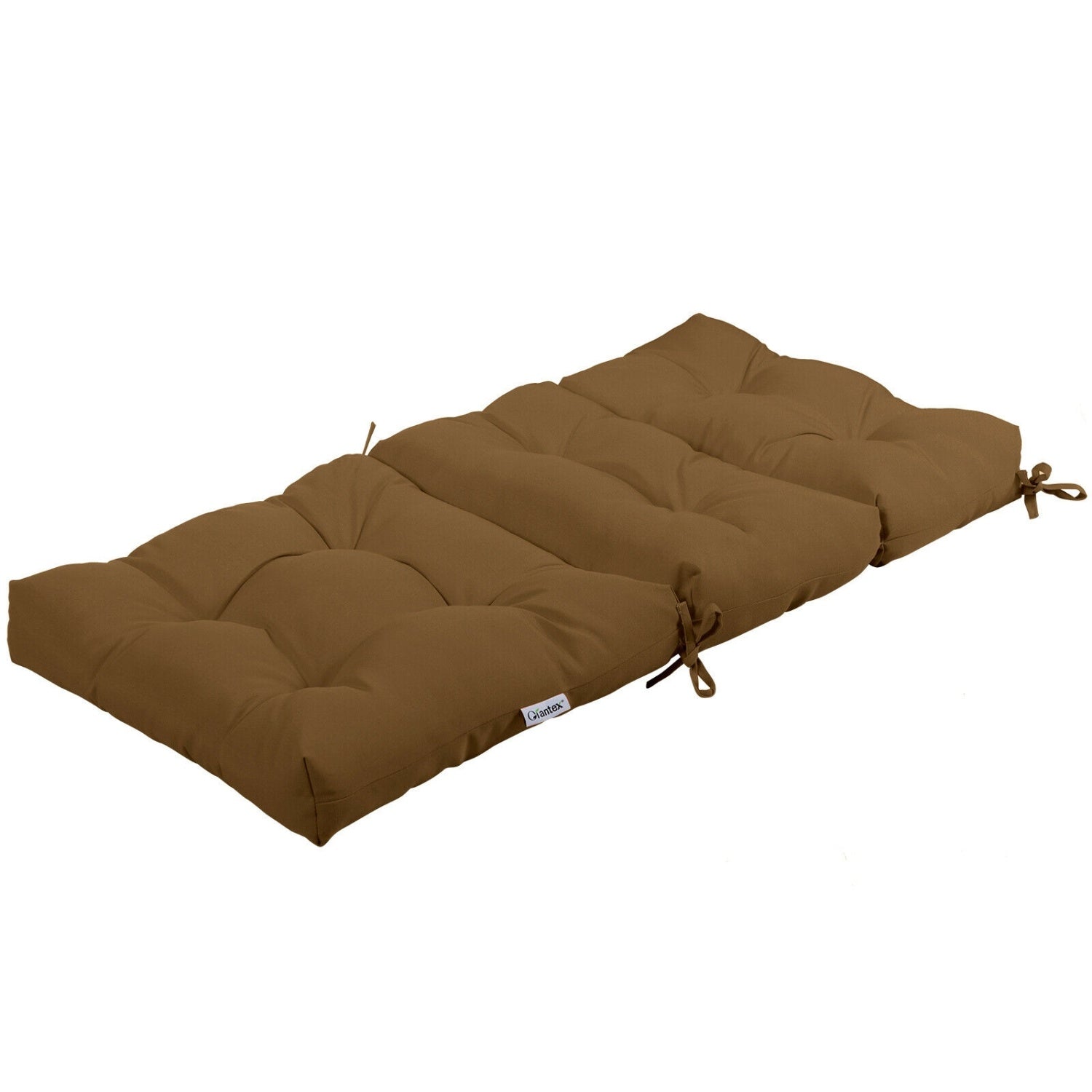 22 x 44 Inch Tufted Outdoor Patio Chair Pad, Brown Outdoor Furniture Accessories at Gallery Canada