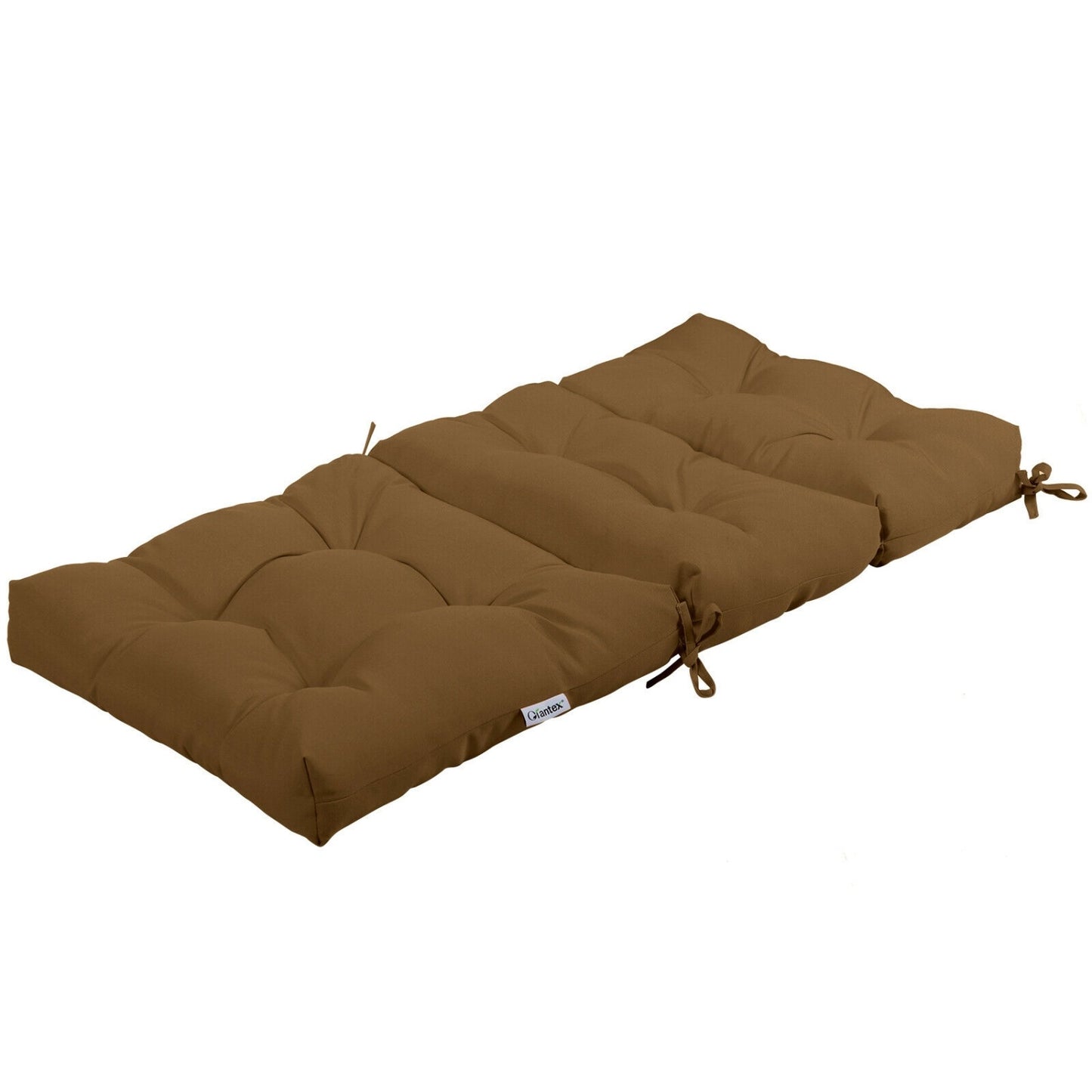 22 x 44 Inch Tufted Outdoor Patio Chair Pad, Brown Outdoor Furniture Accessories at Gallery Canada