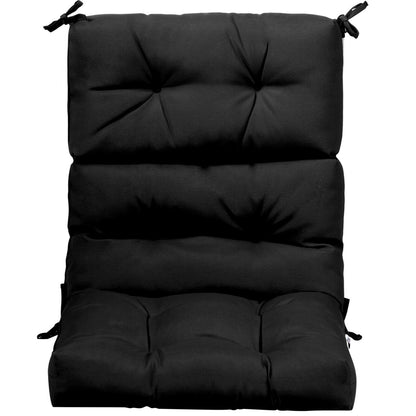 22 x 44 Inch Tufted Outdoor Patio Chair Pad, Black Outdoor Furniture Accessories at Gallery Canada