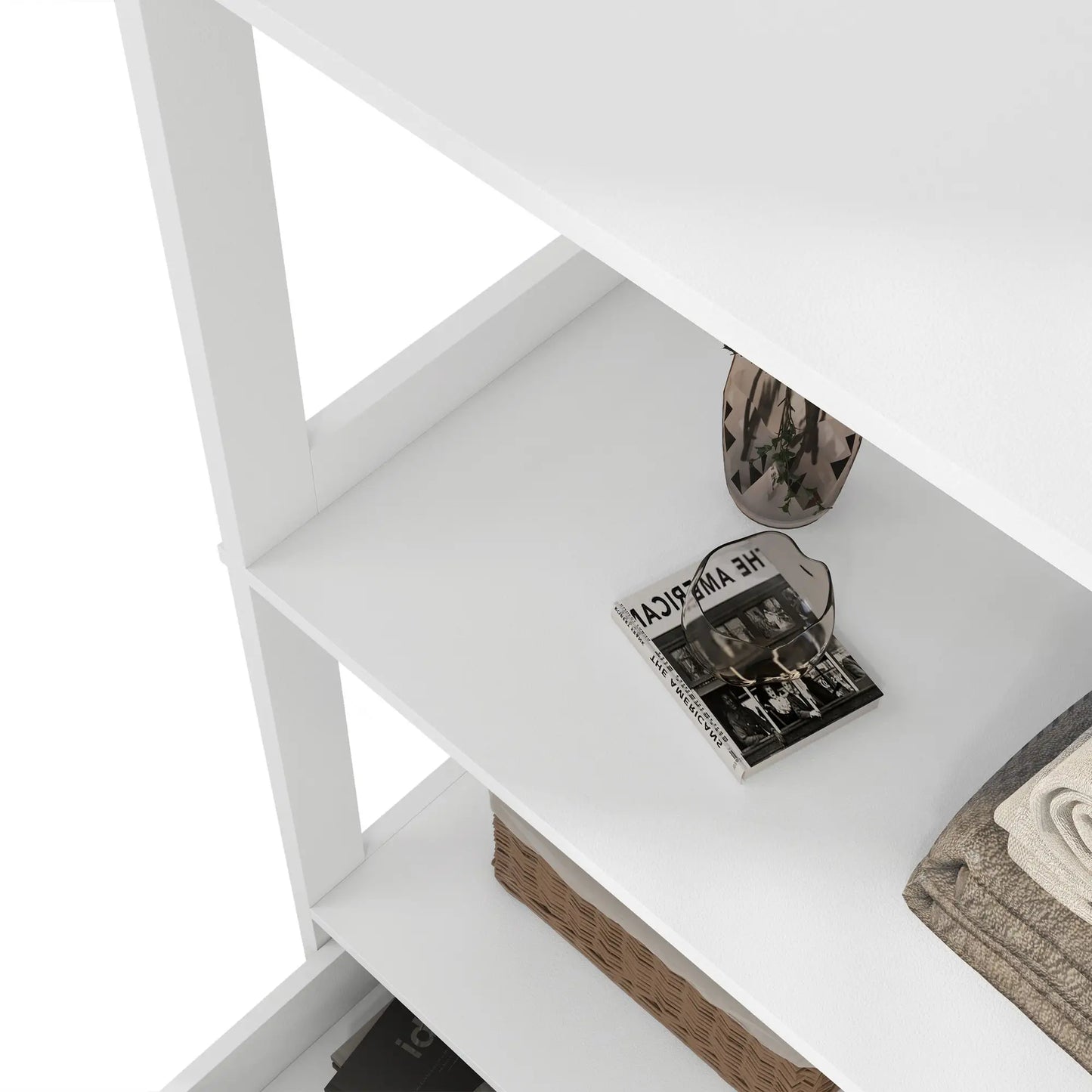 Farmhouse Bathroom Storage Cabinet, Linen Cabinet, 23.5" x 13" x 48.5", White Bathroom Cabinets at Gallery Canada