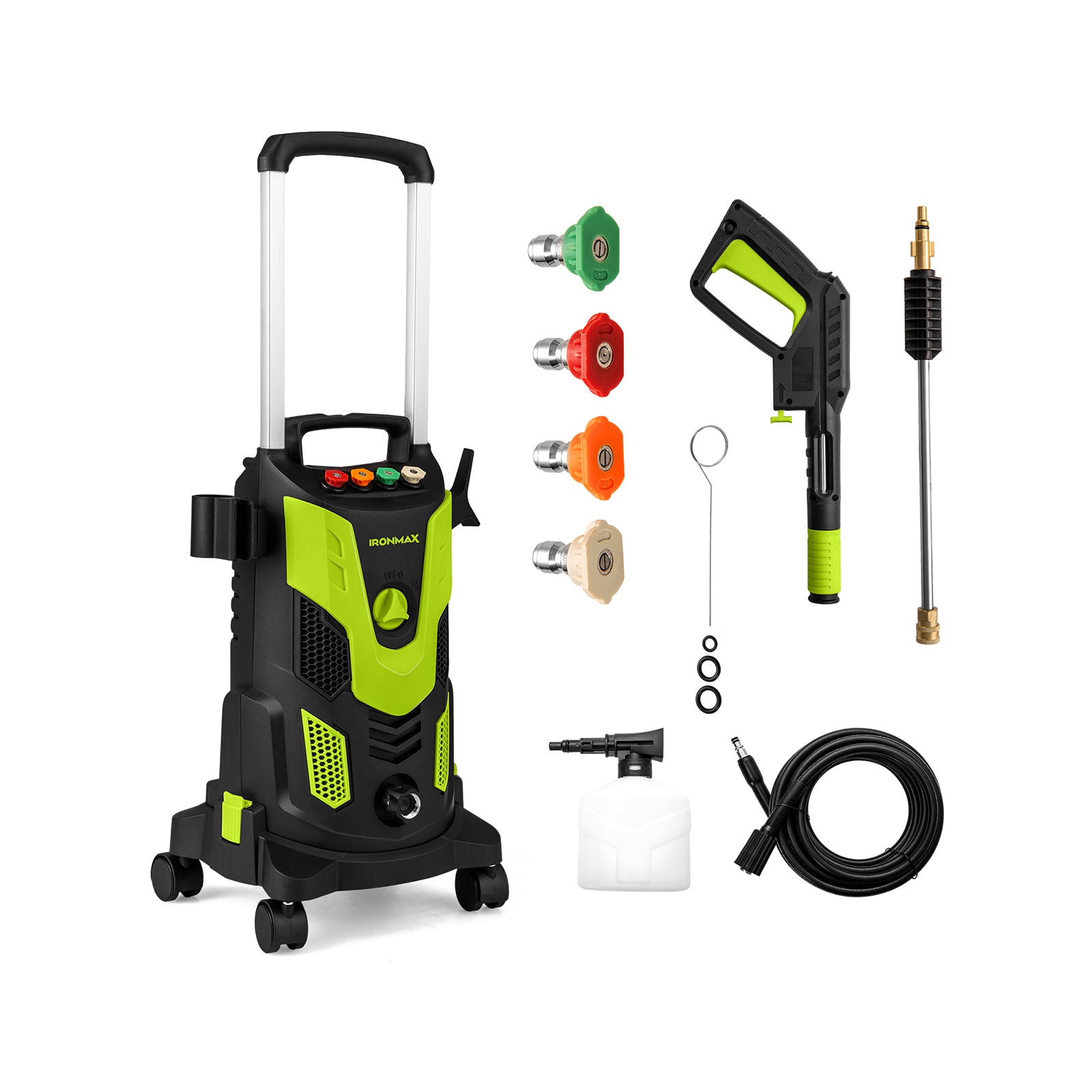 2300 PSI 1.8 GPM Electric High Pressure Power Washer, Green Pressure Washers Green at Gallery Canada