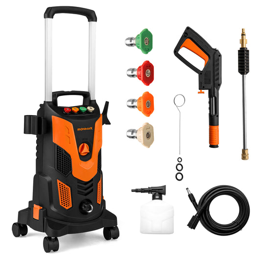 2300 PSI 1.8 GPM Electric High Pressure Power Washer, Orange Pressure Washers Orange at Gallery Canada