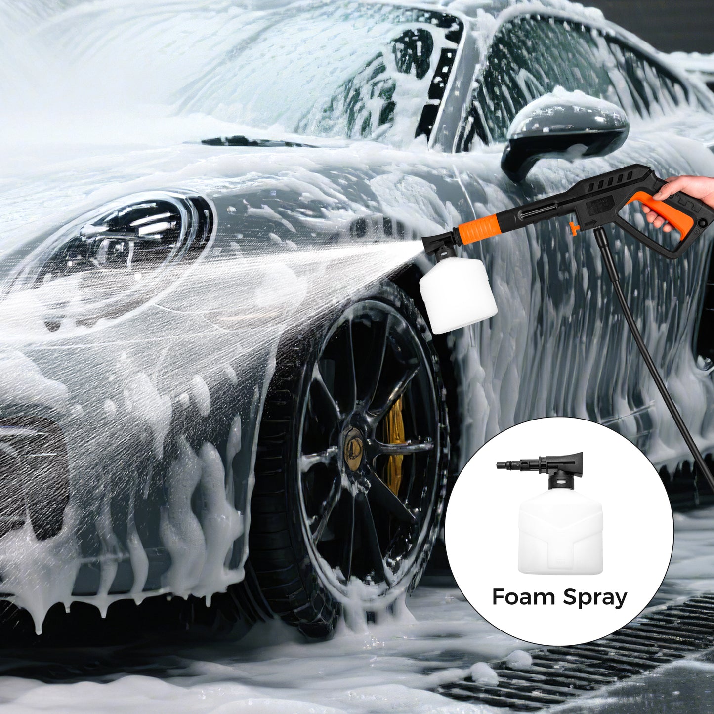 2300 PSI 1.8 GPM Electric High Pressure Power Washer, Orange Pressure Washers at Gallery Canada