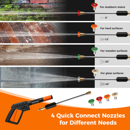 2300 PSI 1.8 GPM Electric High Pressure Power Washer, Orange Pressure Washers at Gallery Canada