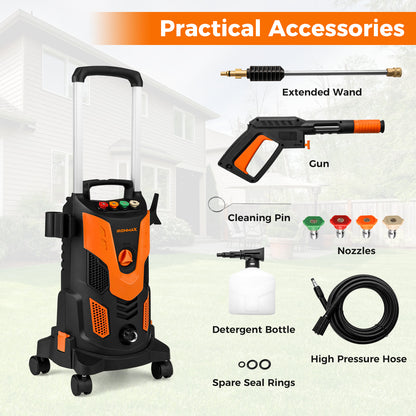 2300 PSI 1.8 GPM Electric High Pressure Power Washer, Orange Pressure Washers at Gallery Canada