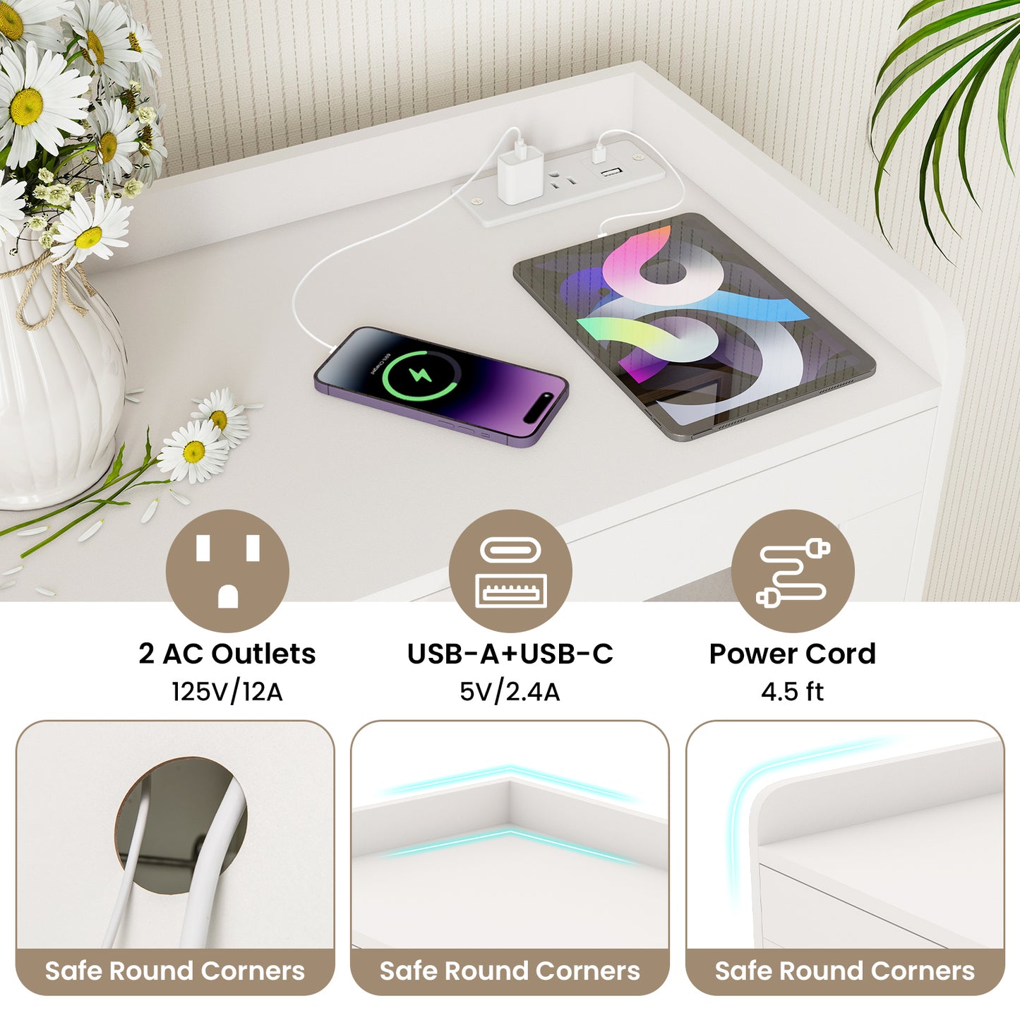 Kitchen Pantry Cabinet Freestanding Food Storage Cupboard, White Sideboards Cabinets & Buffets at Gallery Canada