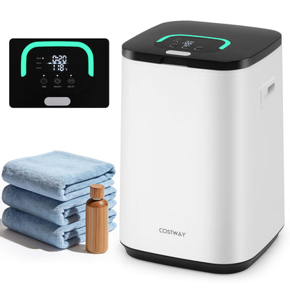 23L Large Hot Towel Heater with Rapid Heating and Adjustable Timer-WH, White Dryers at Gallery Canada