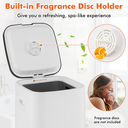 23L Large Hot Towel Heater with Rapid Heating and Adjustable Timer-WH, White Dryers at Gallery Canada