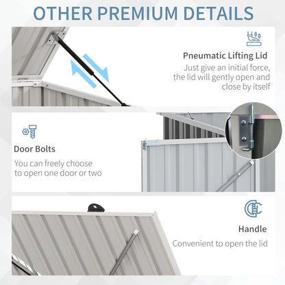 5ft x 3ft Outdoor Storage Shed, Lockable Double Doors Sheds at Gallery Canada