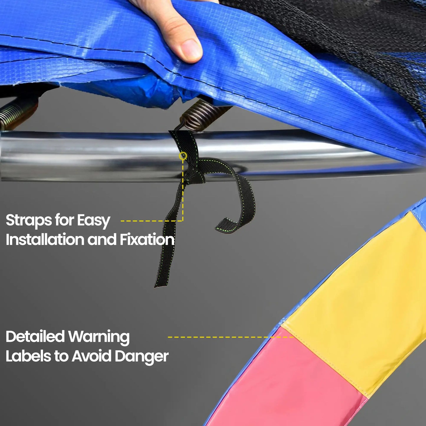 14FT Trampoline Pad, ⌀168", Replacement, Jump Bounce, Colorful Trampolines at Gallery Canada