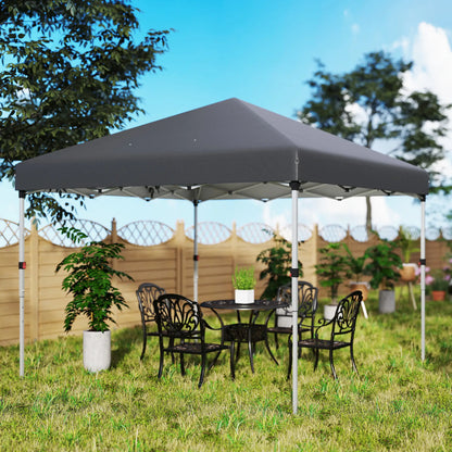 10' x 10' Pop Up Canopy, Sidewalls, Roller Bag, Adjustable, Dark Grey Pop Up Canopies at Gallery Canada