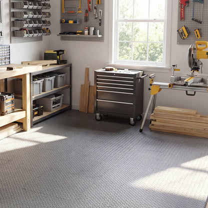 1/2 Inch Puzzle Exercise Floor Mats, 24 Tiles, Gray Yoga Accessories at Gallery Canada
