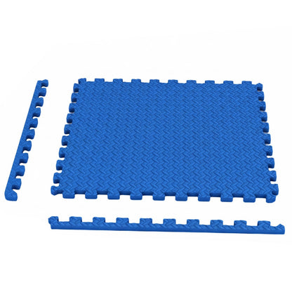 24Tiles 1/2" Puzzle Exercise Mats, Blue