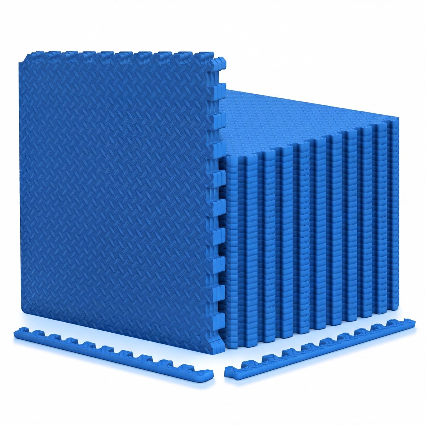 24Tiles 1/2" Puzzle Exercise Mats, Blue