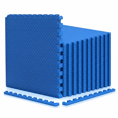 24Tiles 1/2" Puzzle Exercise Mats, Blue